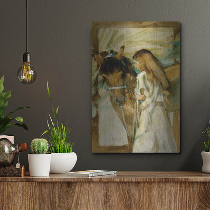 Luxe Metal Art 'Friends' by J. E. Knauf, Metal Wall Art,12x16