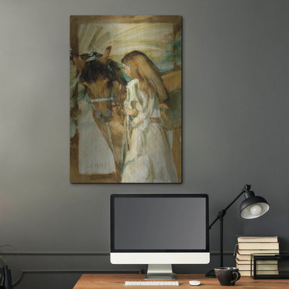 Luxe Metal Art 'Friends' by J. E. Knauf, Metal Wall Art,24x36