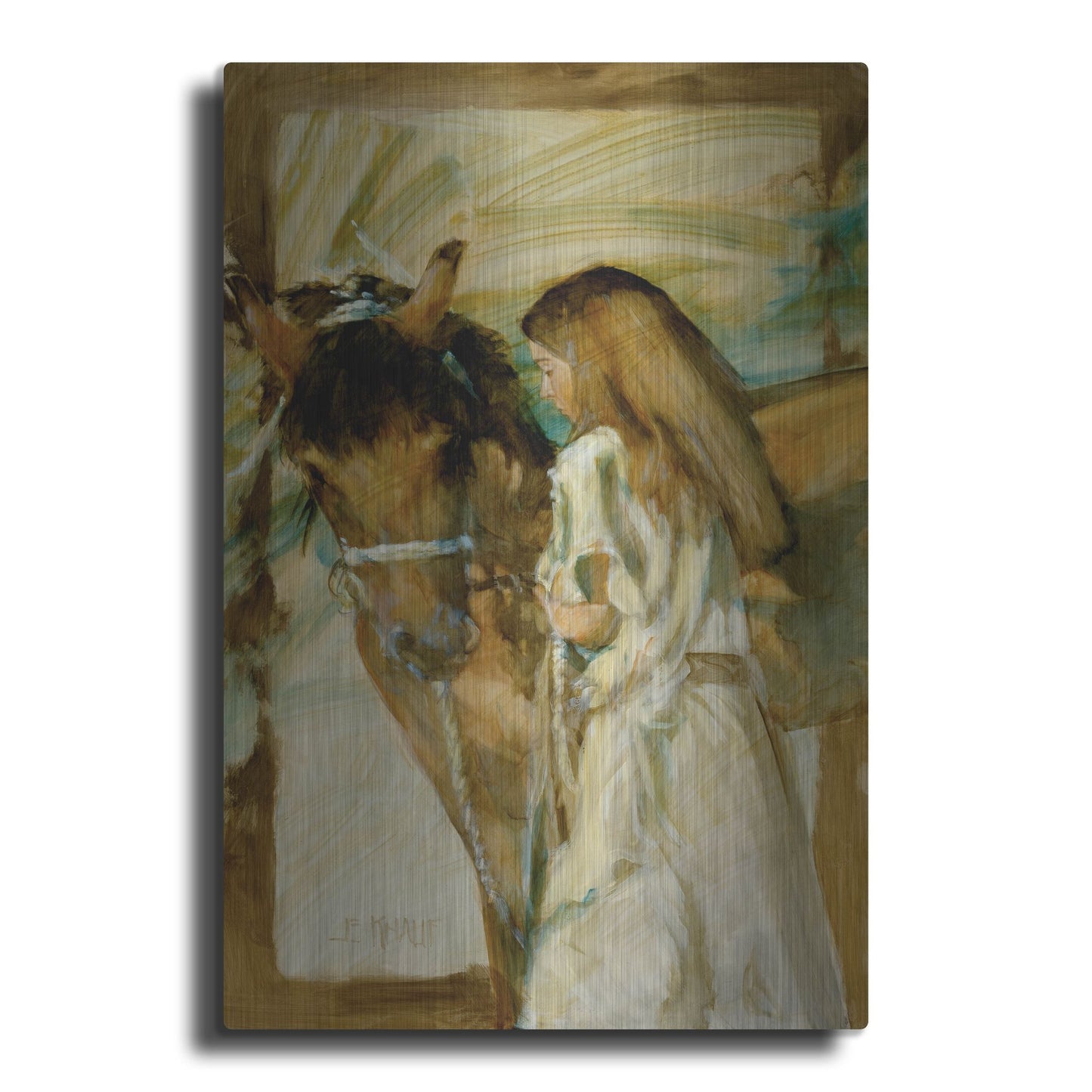 Luxe Metal Art 'Friends' by J. E. Knauf, Metal Wall Art