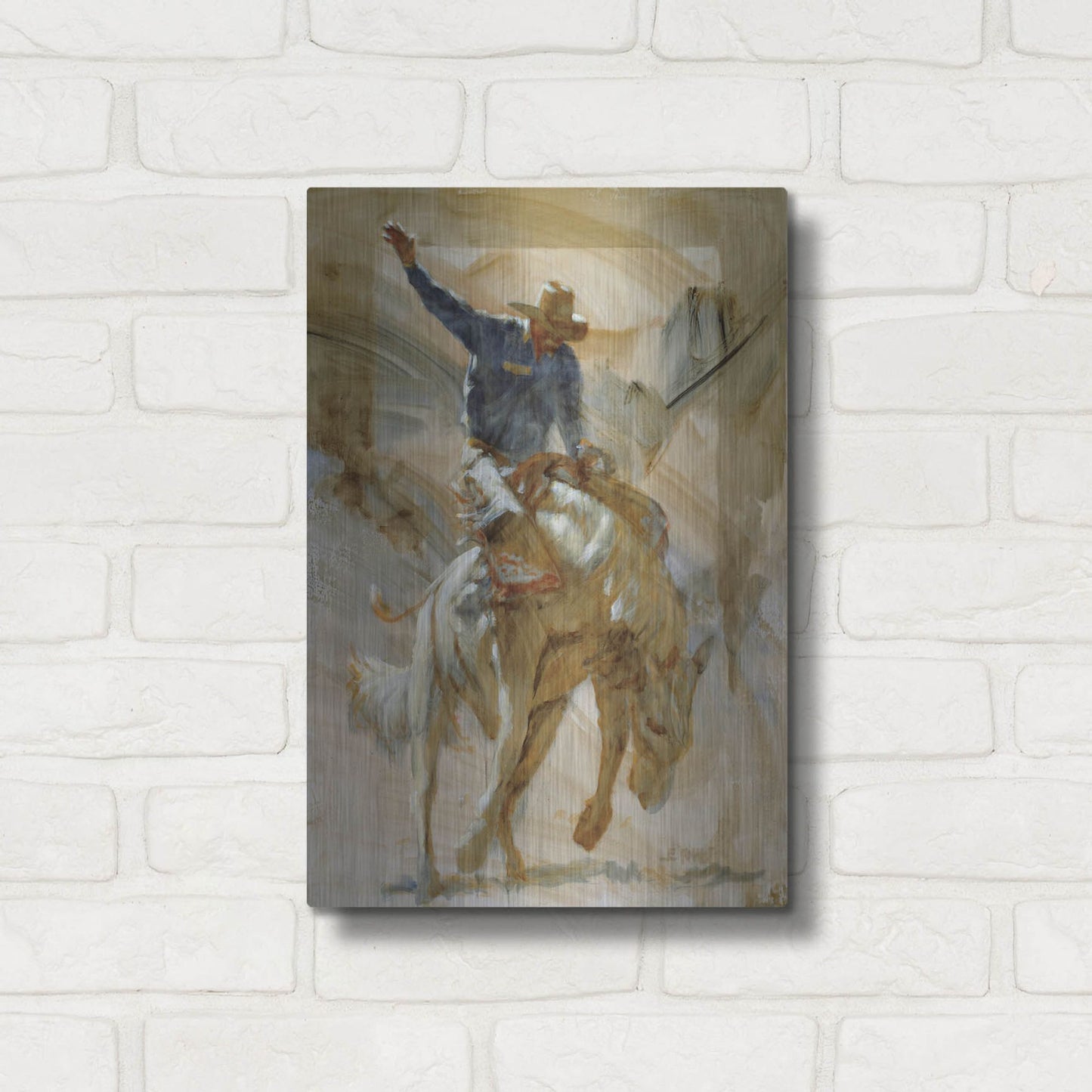 Luxe Metal Art 'Dancin'' by J. E. Knauf, Metal Wall Art,12x16