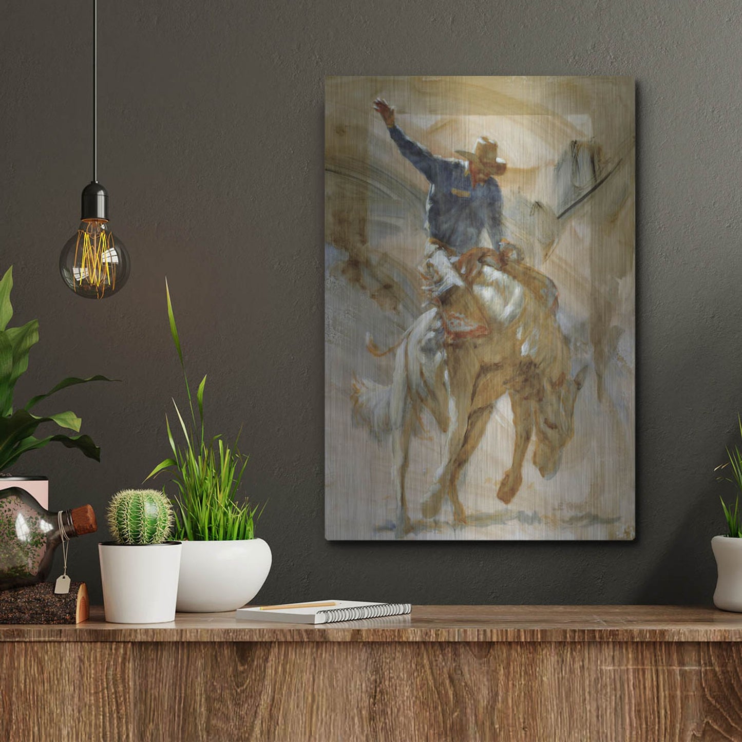 Luxe Metal Art 'Dancin'' by J. E. Knauf, Metal Wall Art,12x16