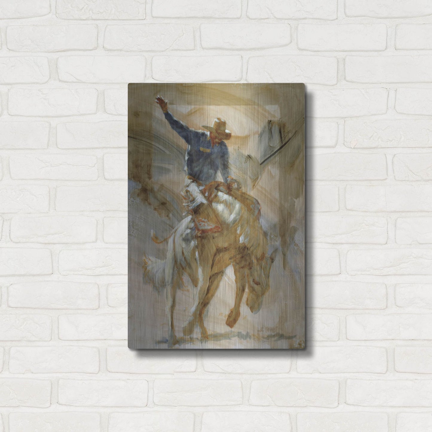 Luxe Metal Art 'Dancin'' by J. E. Knauf, Metal Wall Art,16x24