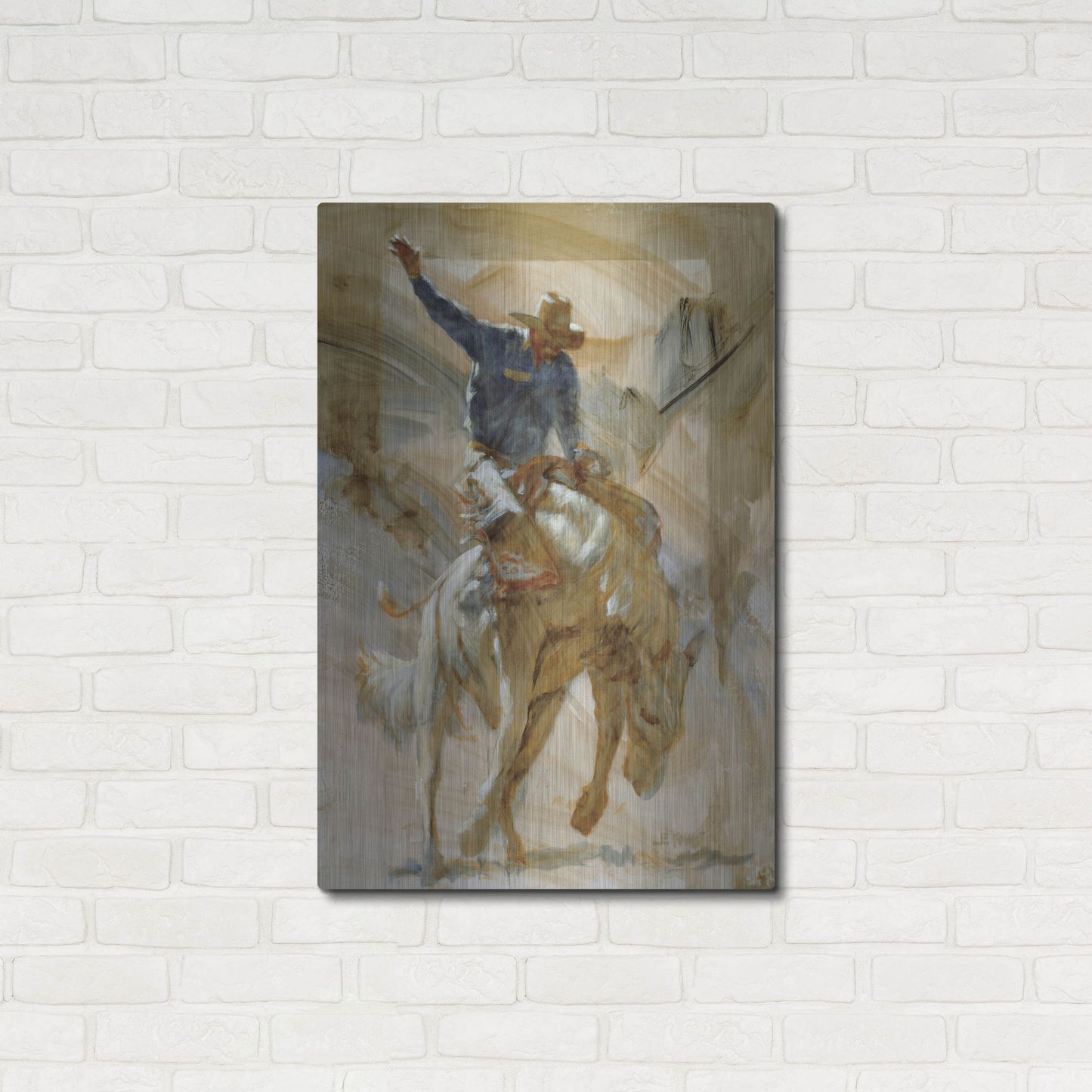 Luxe Metal Art 'Dancin'' by J. E. Knauf, Metal Wall Art,24x36