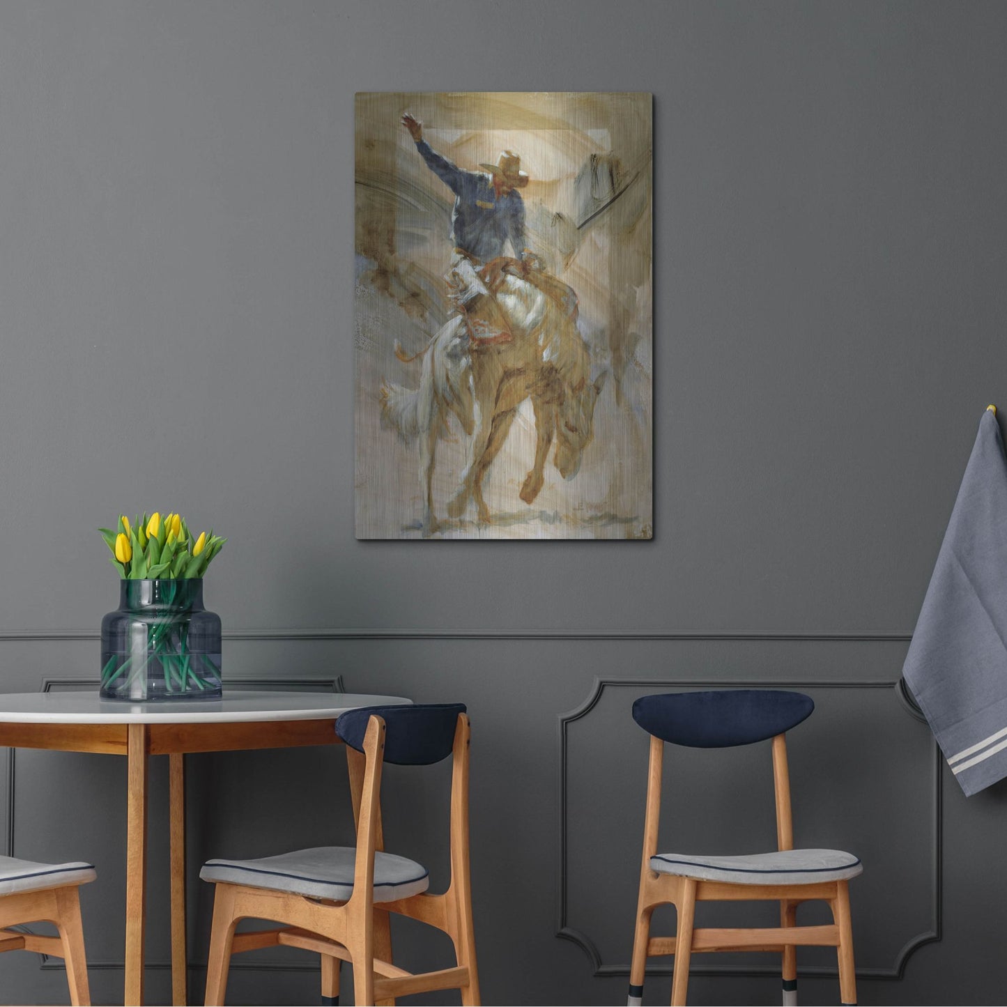 Luxe Metal Art 'Dancin'' by J. E. Knauf, Metal Wall Art,24x36