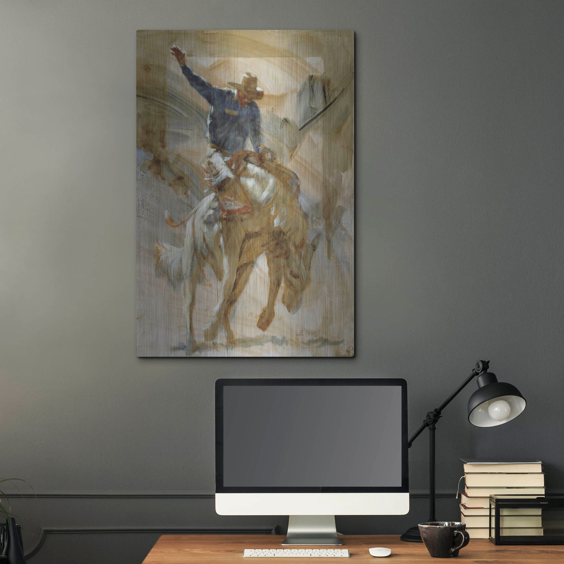 Luxe Metal Art 'Dancin'' by J. E. Knauf, Metal Wall Art,24x36