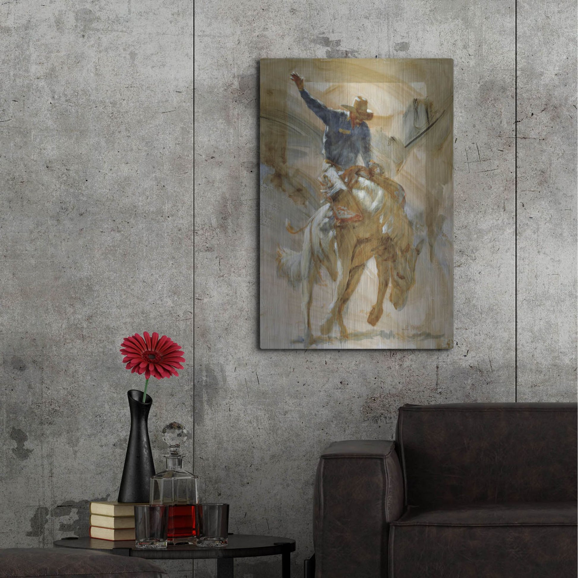 Luxe Metal Art 'Dancin'' by J. E. Knauf, Metal Wall Art,24x36