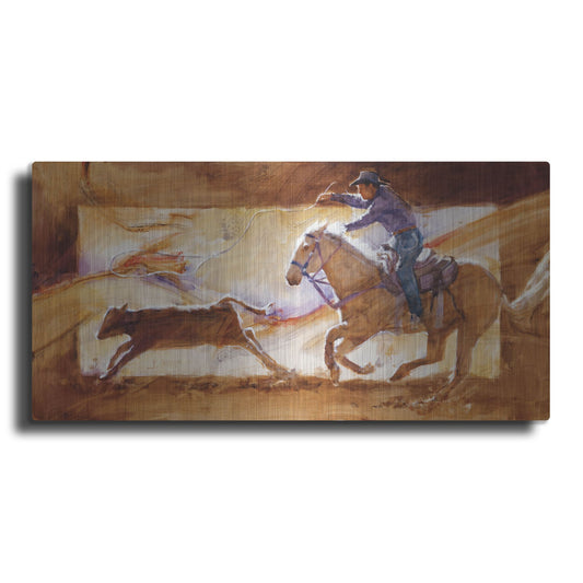 Luxe Metal Art 'Chasin' Em Down' by J. E. Knauf, Metal Wall Art