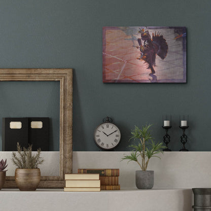 Luxe Metal Art 'Between The Lines' by J. E. Knauf, Metal Wall Art,16x12