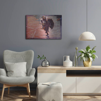 Luxe Metal Art 'Between The Lines' by J. E. Knauf, Metal Wall Art,24x16