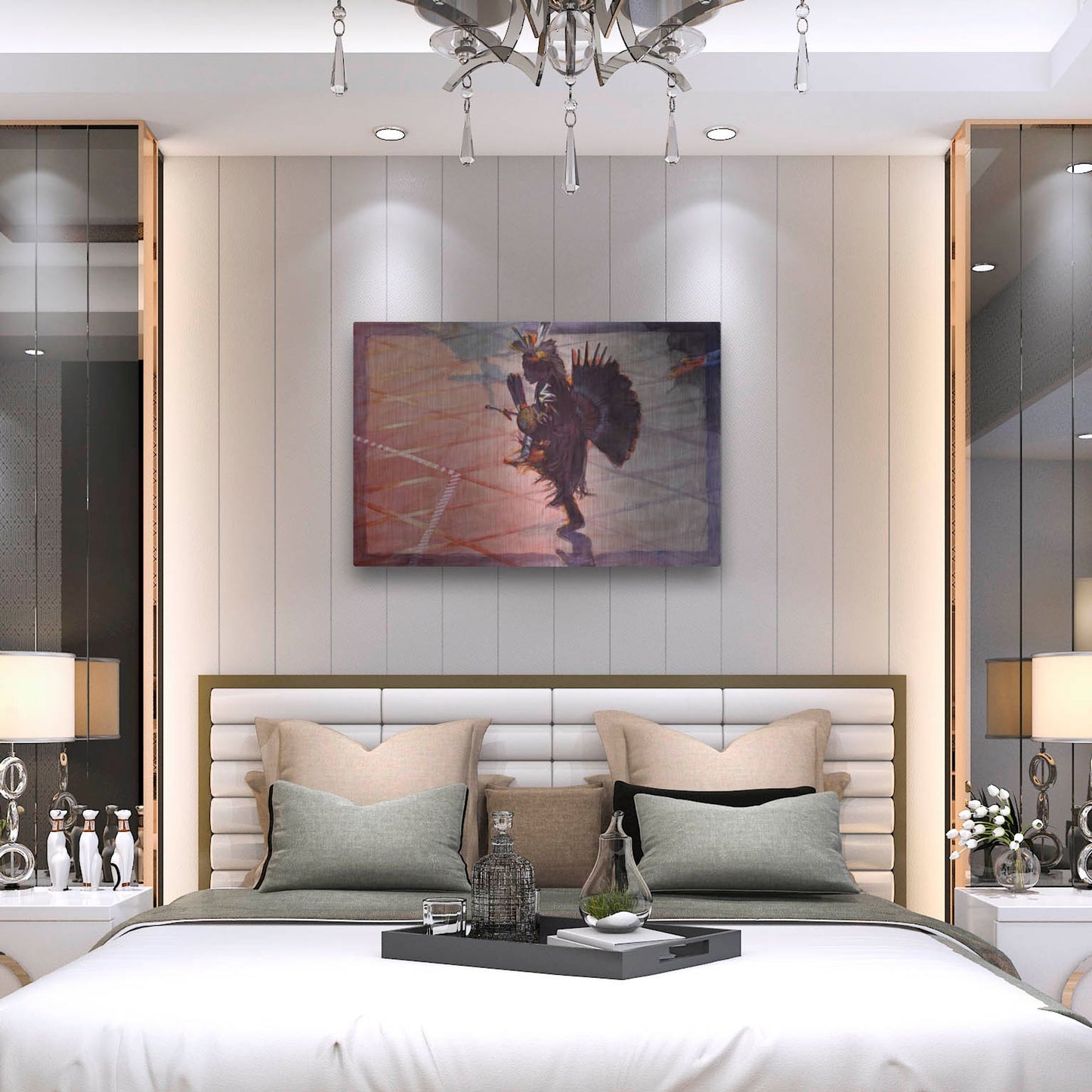 Luxe Metal Art 'Between The Lines' by J. E. Knauf, Metal Wall Art,36x24