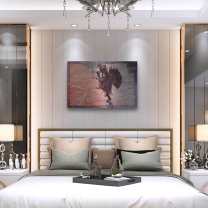 Luxe Metal Art 'Between The Lines' by J. E. Knauf, Metal Wall Art,36x24