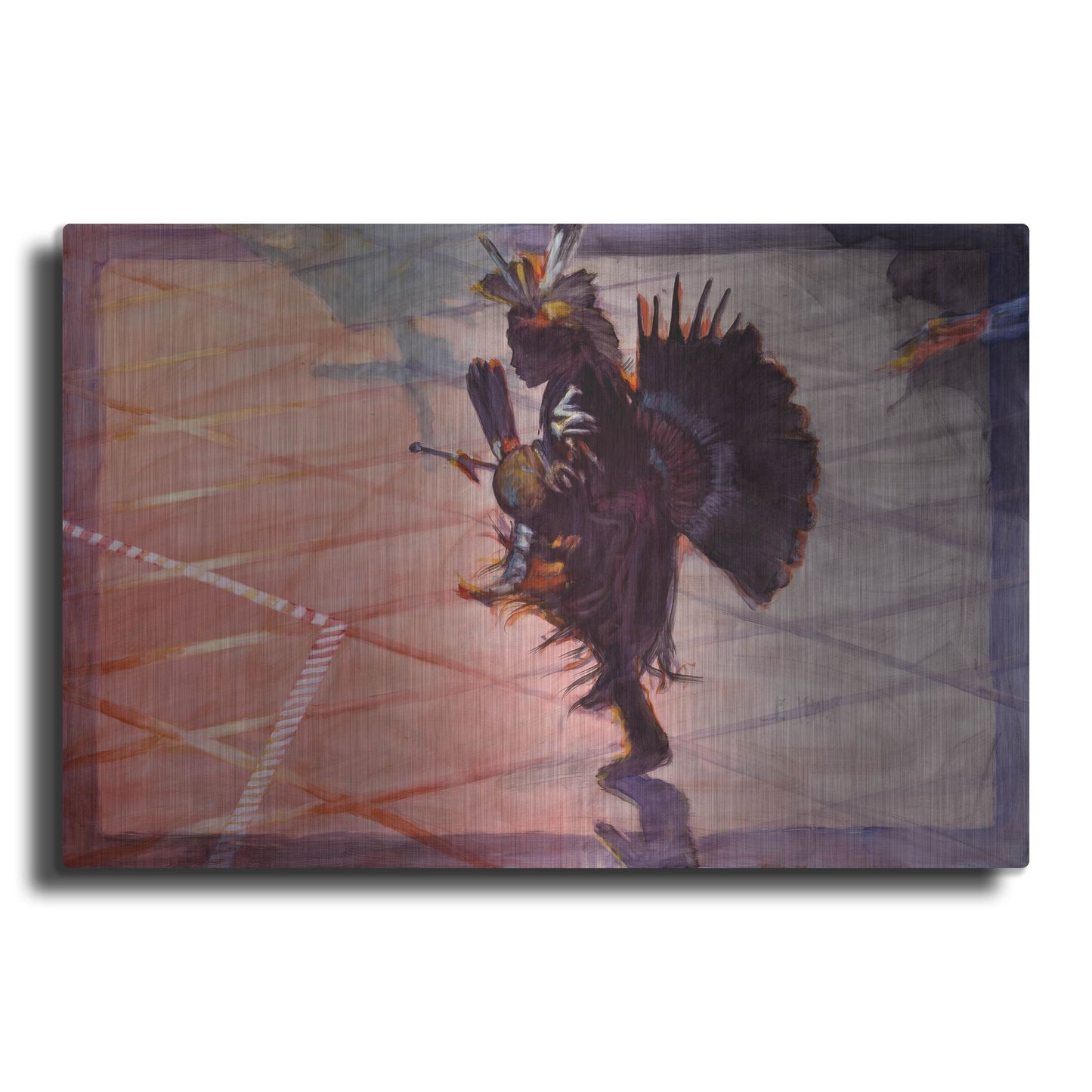 Luxe Metal Art 'Between The Lines' by J. E. Knauf, Metal Wall Art