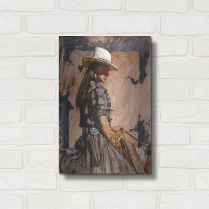 Luxe Metal Art 'At A Walk' by J. E. Knauf, Metal Wall Art,12x16