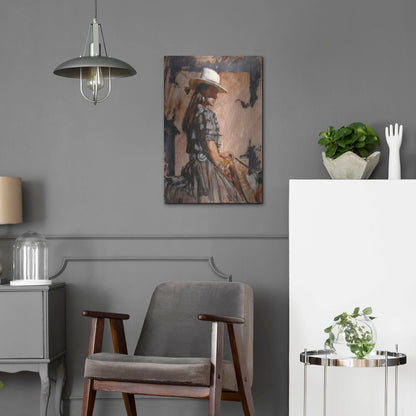 Luxe Metal Art 'At A Walk' by J. E. Knauf, Metal Wall Art,16x24