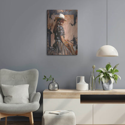 Luxe Metal Art 'At A Walk' by J. E. Knauf, Metal Wall Art,16x24