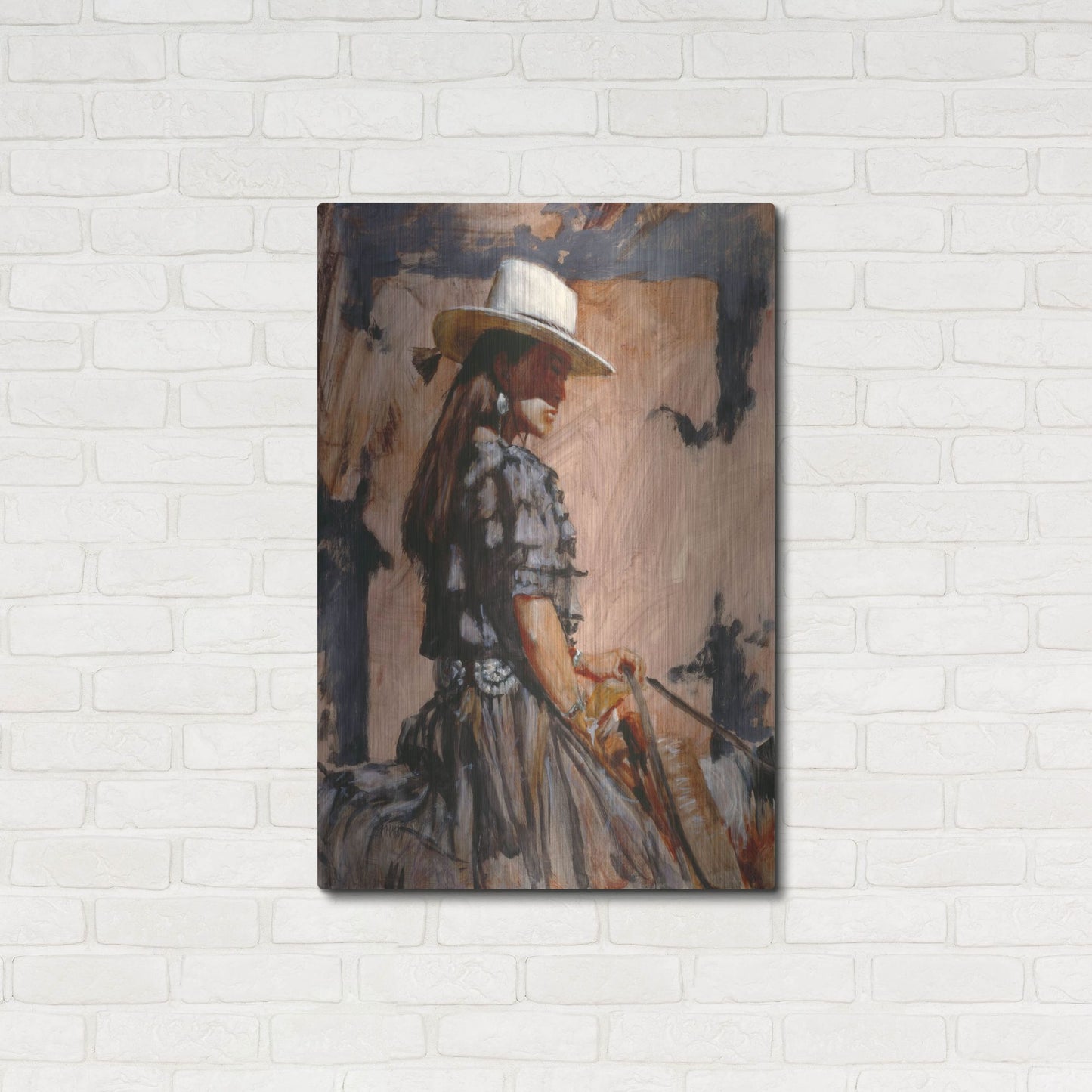 Luxe Metal Art 'At A Walk' by J. E. Knauf, Metal Wall Art,24x36