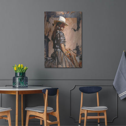 Luxe Metal Art 'At A Walk' by J. E. Knauf, Metal Wall Art,24x36