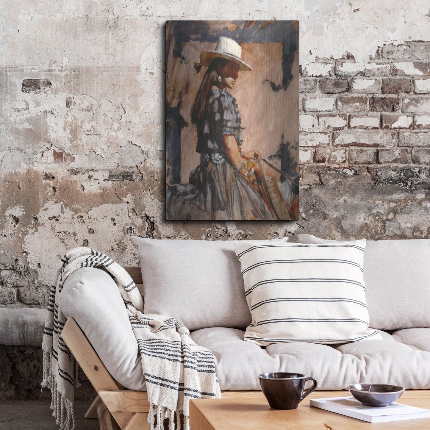 Luxe Metal Art 'At A Walk' by J. E. Knauf, Metal Wall Art,24x36