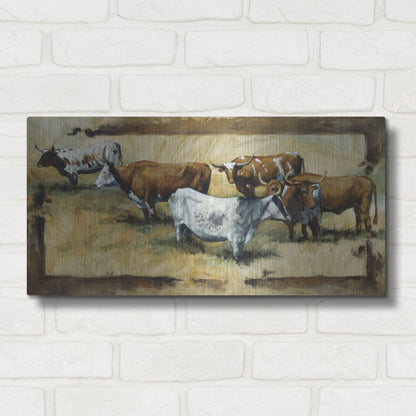 Luxe Metal Art 'All Points' by J. E. Knauf, Metal Wall Art,24x12