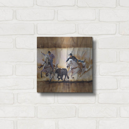 Luxe Metal Art 'Team Work' by J. E. Knauf, Metal Wall Art,12x12