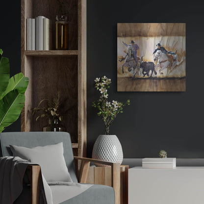 Luxe Metal Art 'Team Work' by J. E. Knauf, Metal Wall Art,24x24