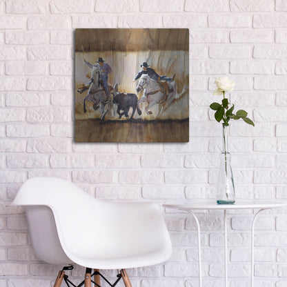 Luxe Metal Art 'Team Work' by J. E. Knauf, Metal Wall Art,24x24