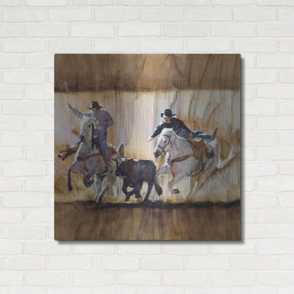 Luxe Metal Art 'Team Work' by J. E. Knauf, Metal Wall Art,36x36