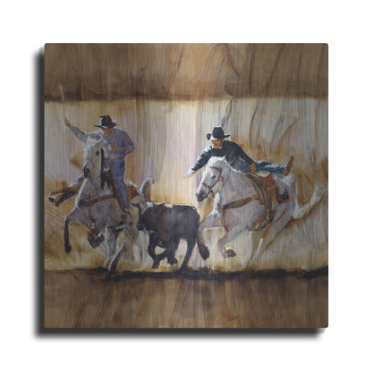 Luxe Metal Art 'Team Work' by J. E. Knauf, Metal Wall Art