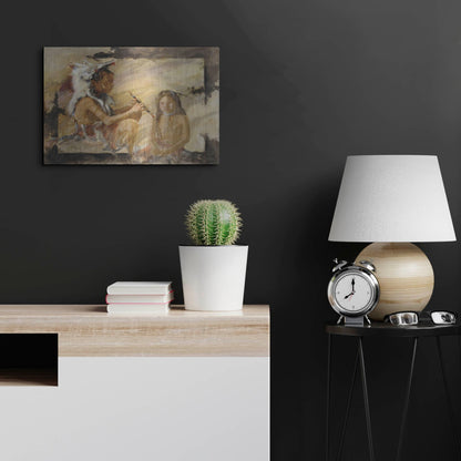 Luxe Metal Art 'J J & Wapila On The Cheyenne' by J. E. Knauf, Metal Wall Art,24x16