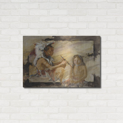 Luxe Metal Art 'J J & Wapila On The Cheyenne' by J. E. Knauf, Metal Wall Art,36x24