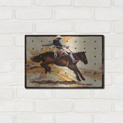 Luxe Metal Art 'Jumpin Jack' by J. E. Knauf, Metal Wall Art,16x12