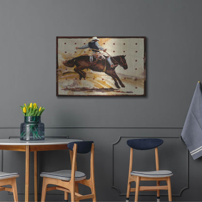 Luxe Metal Art 'Jumpin Jack' by J. E. Knauf, Metal Wall Art,36x24