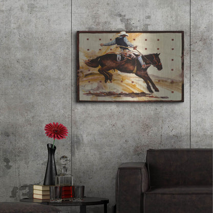 Luxe Metal Art 'Jumpin Jack' by J. E. Knauf, Metal Wall Art,36x24