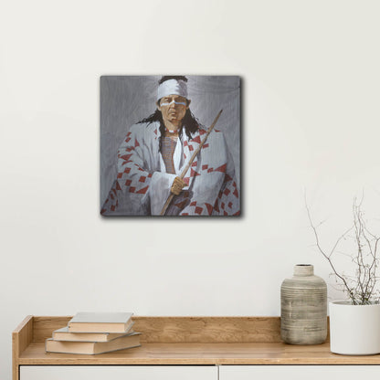 Luxe Metal Art 'Allie 2' by J. E. Knauf, Metal Wall Art,12x12