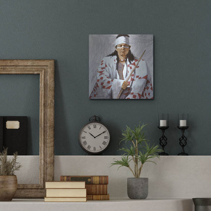 Luxe Metal Art 'Allie 2' by J. E. Knauf, Metal Wall Art,12x12