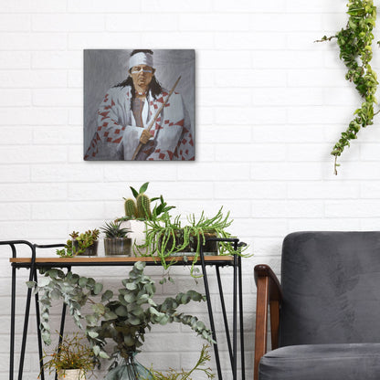 Luxe Metal Art 'Allie 2' by J. E. Knauf, Metal Wall Art,12x12