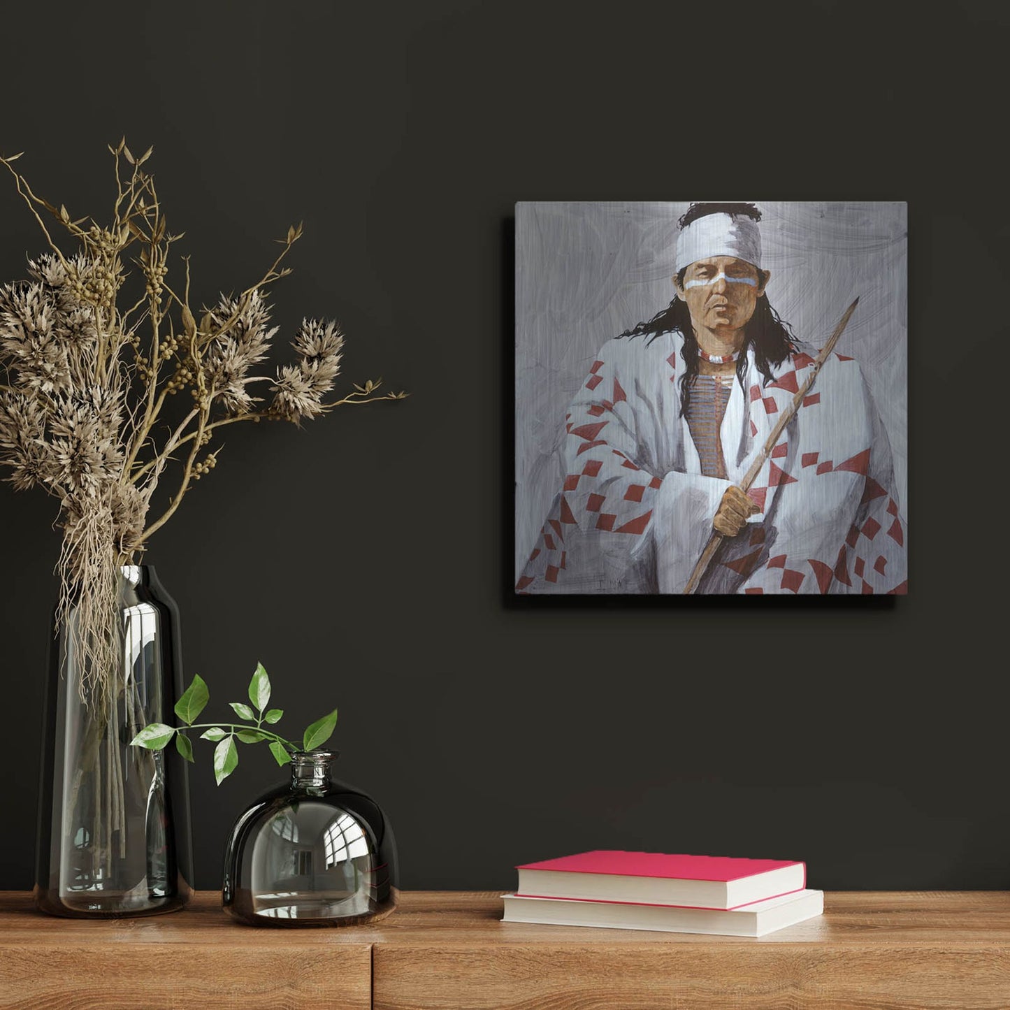 Luxe Metal Art 'Allie 2' by J. E. Knauf, Metal Wall Art,12x12