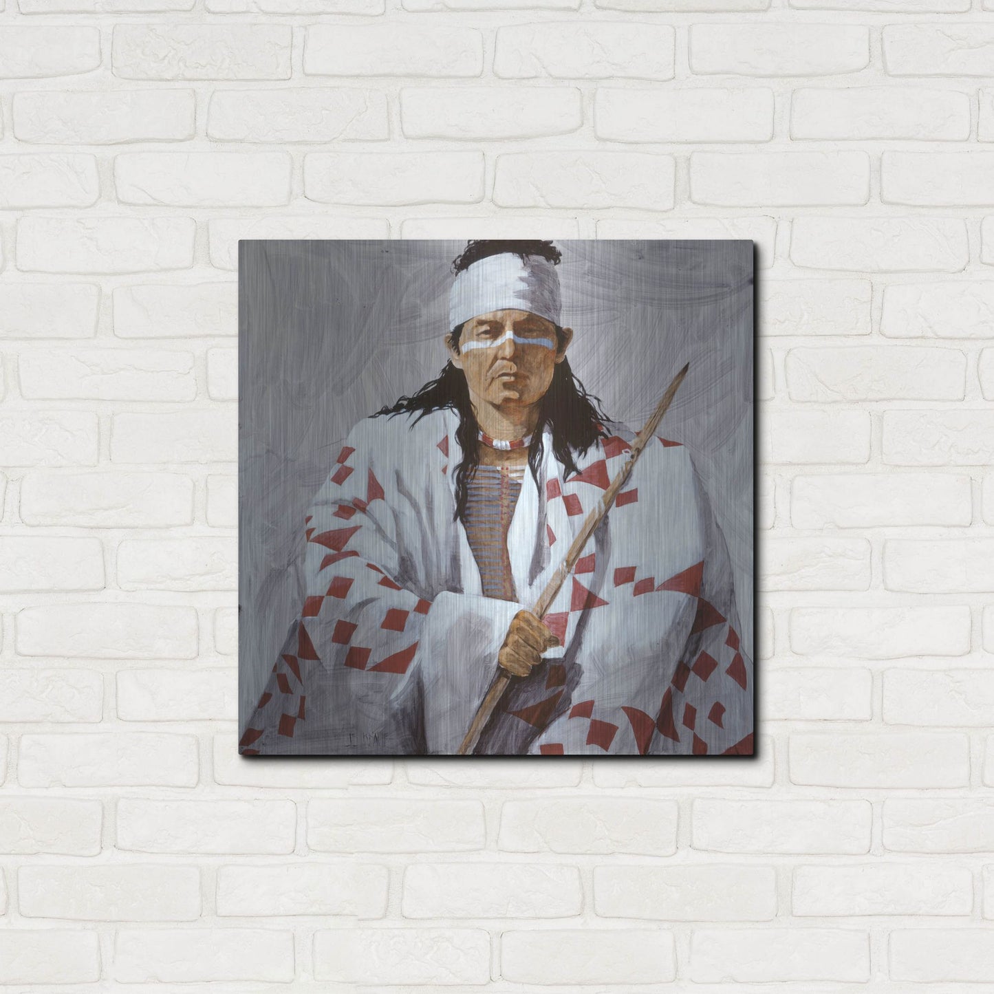 Luxe Metal Art 'Allie 2' by J. E. Knauf, Metal Wall Art,24x24