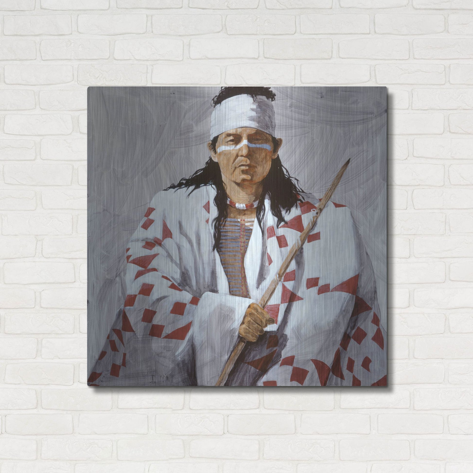 Luxe Metal Art 'Allie 2' by J. E. Knauf, Metal Wall Art,36x36