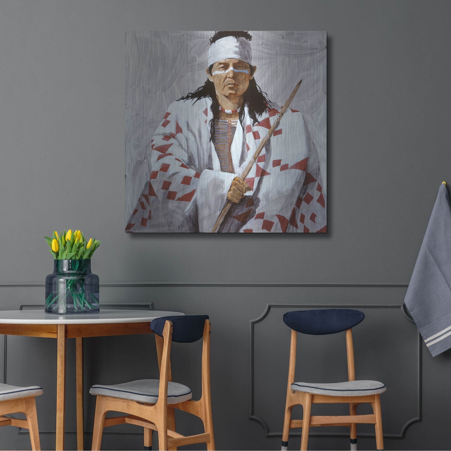 Luxe Metal Art 'Allie 2' by J. E. Knauf, Metal Wall Art,36x36