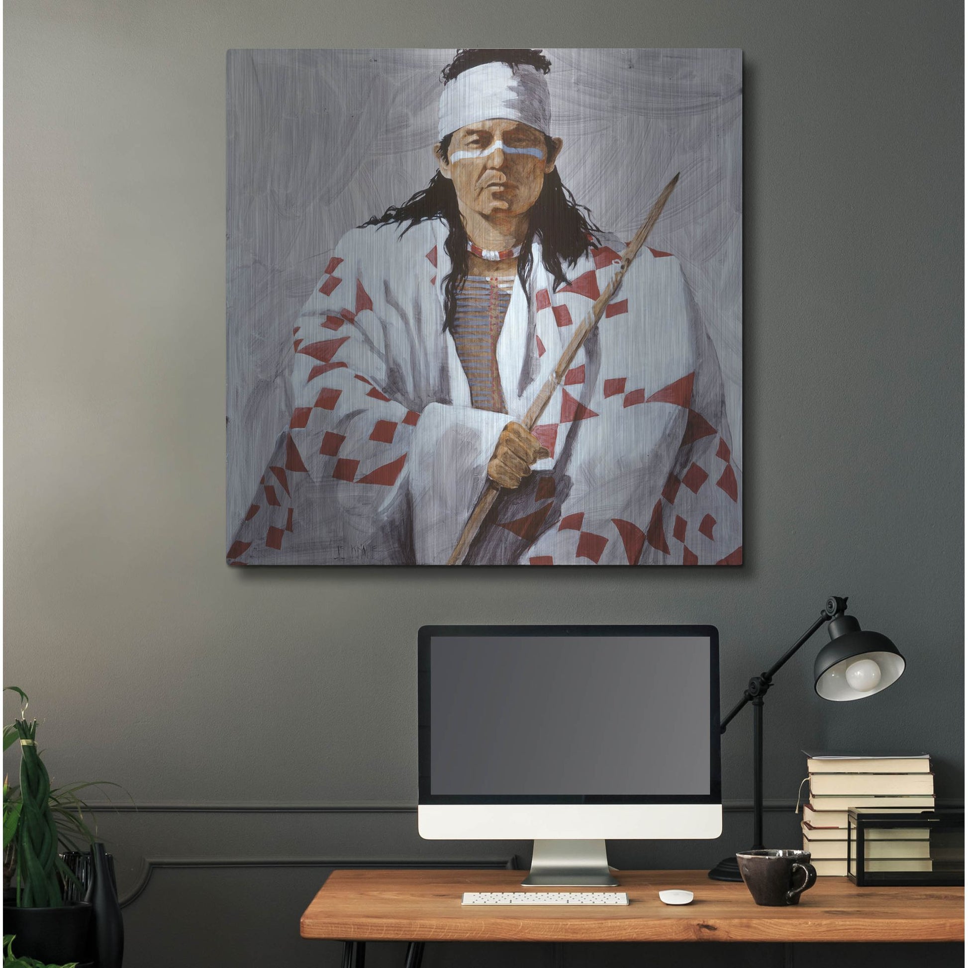 Luxe Metal Art 'Allie 2' by J. E. Knauf, Metal Wall Art,36x36