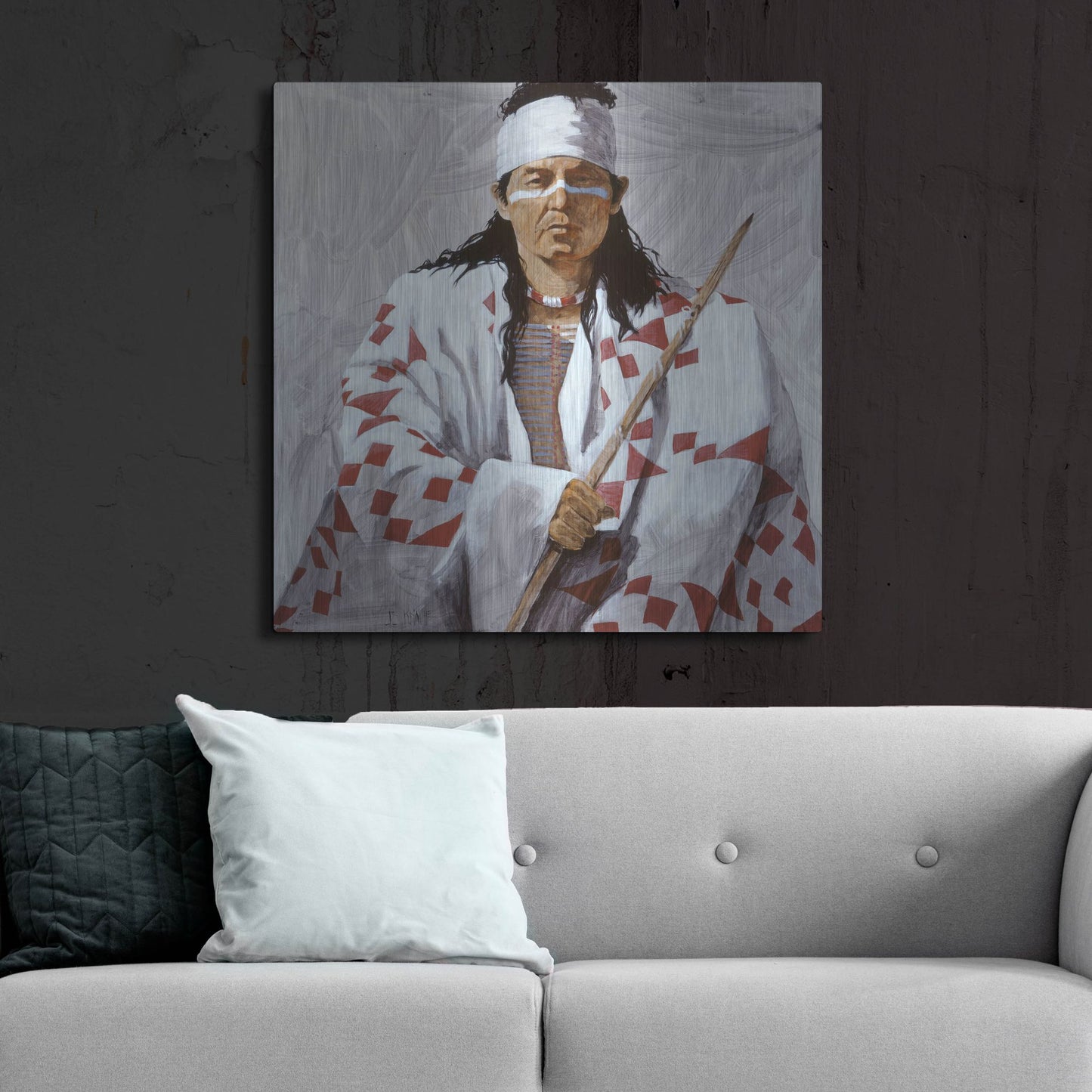 Luxe Metal Art 'Allie 2' by J. E. Knauf, Metal Wall Art,36x36