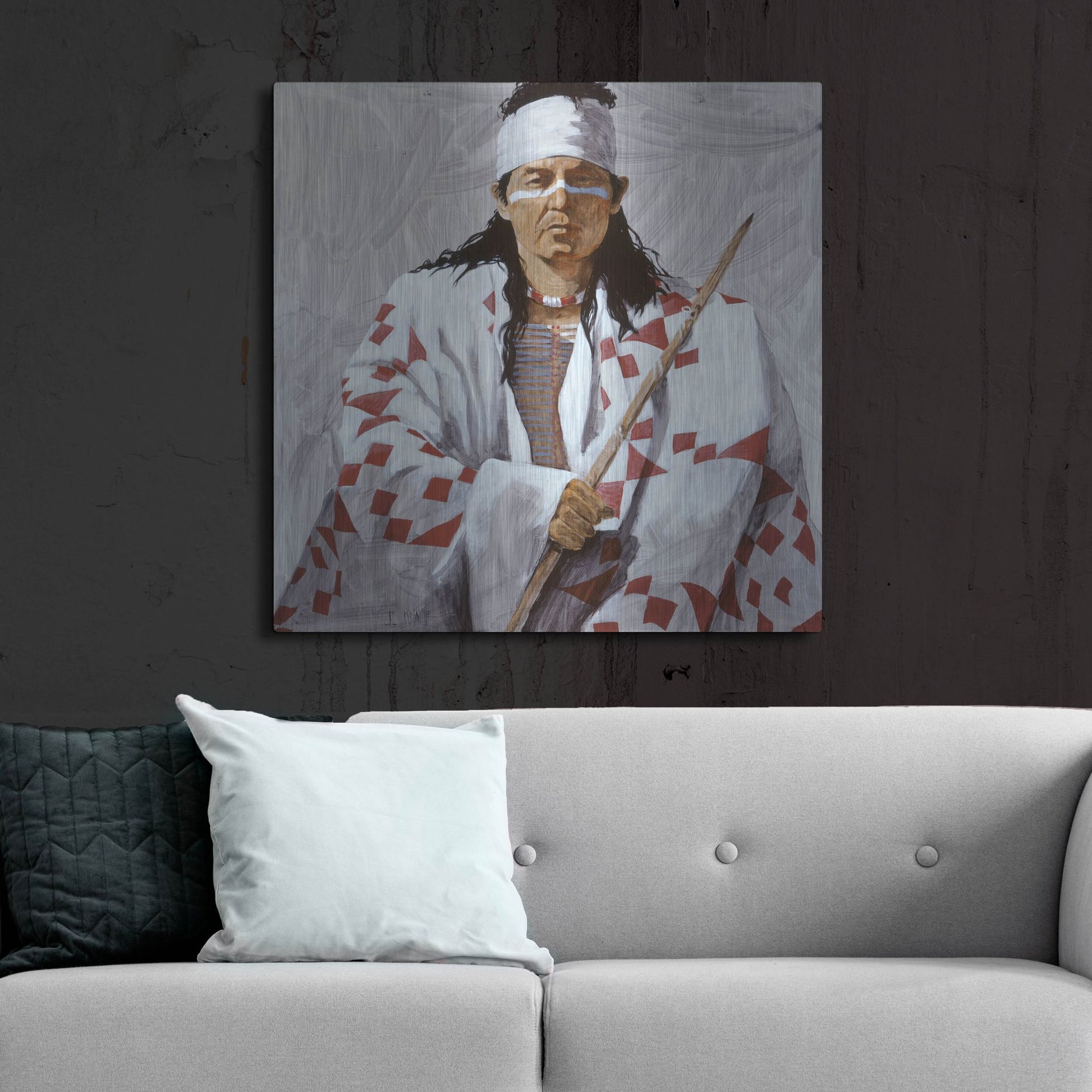 Luxe Metal Art 'Allie 2' by J. E. Knauf, Metal Wall Art,36x36