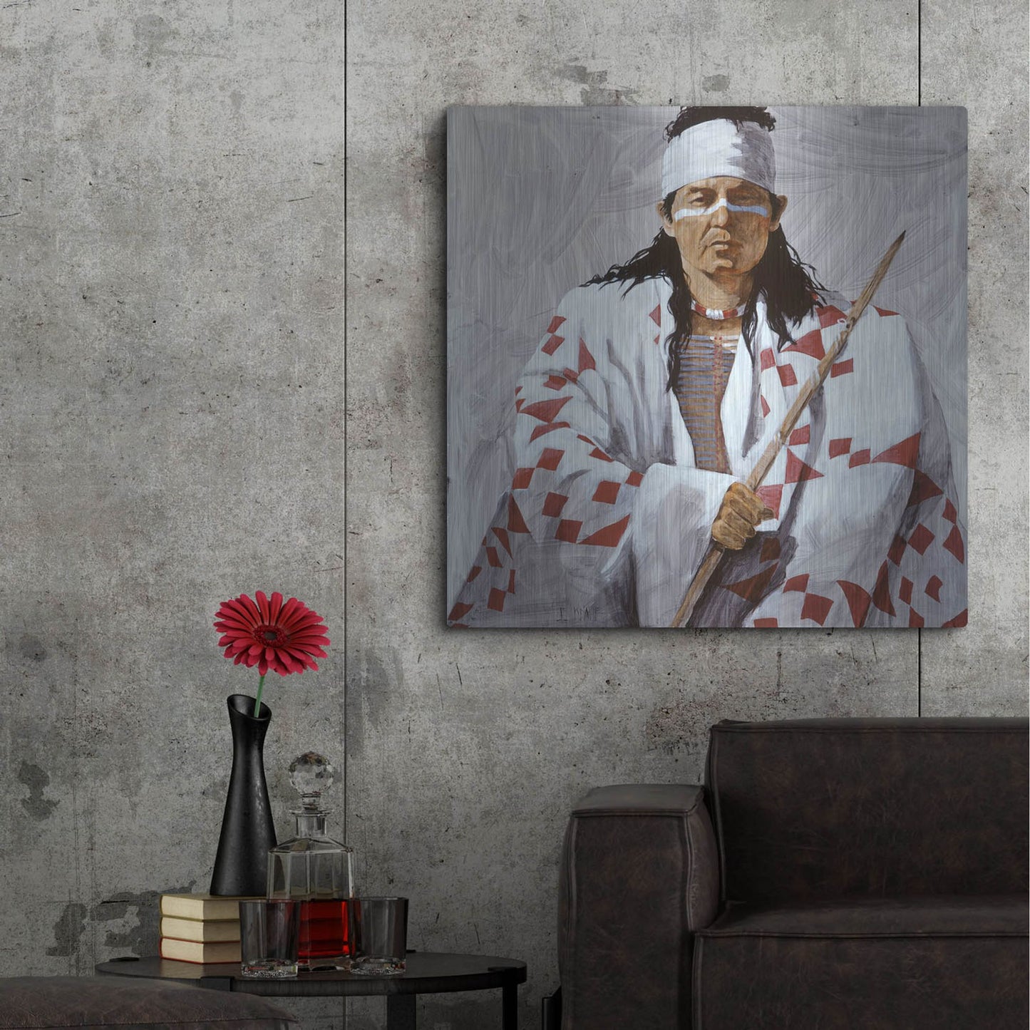 Luxe Metal Art 'Allie 2' by J. E. Knauf, Metal Wall Art,36x36