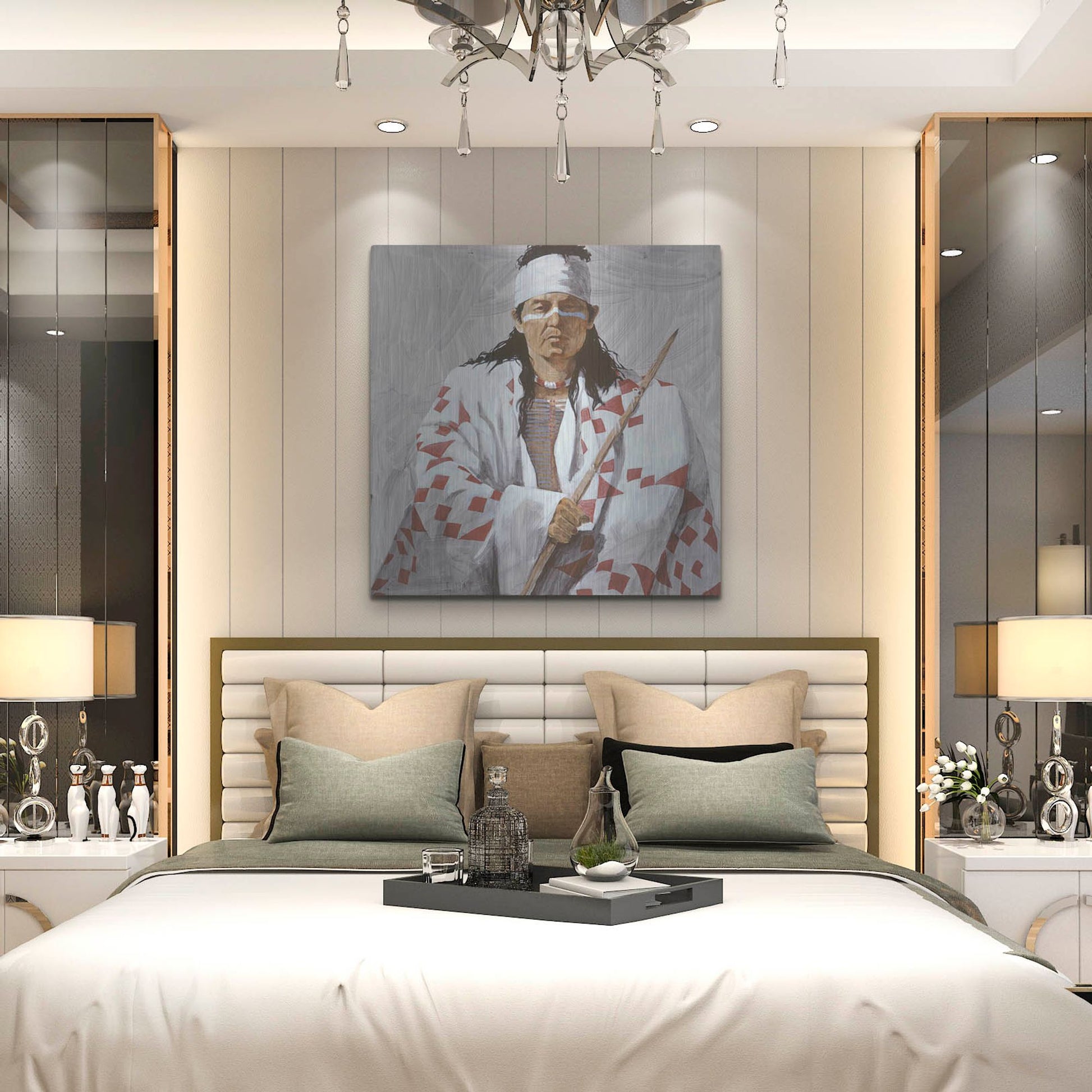 Luxe Metal Art 'Allie 2' by J. E. Knauf, Metal Wall Art,36x36