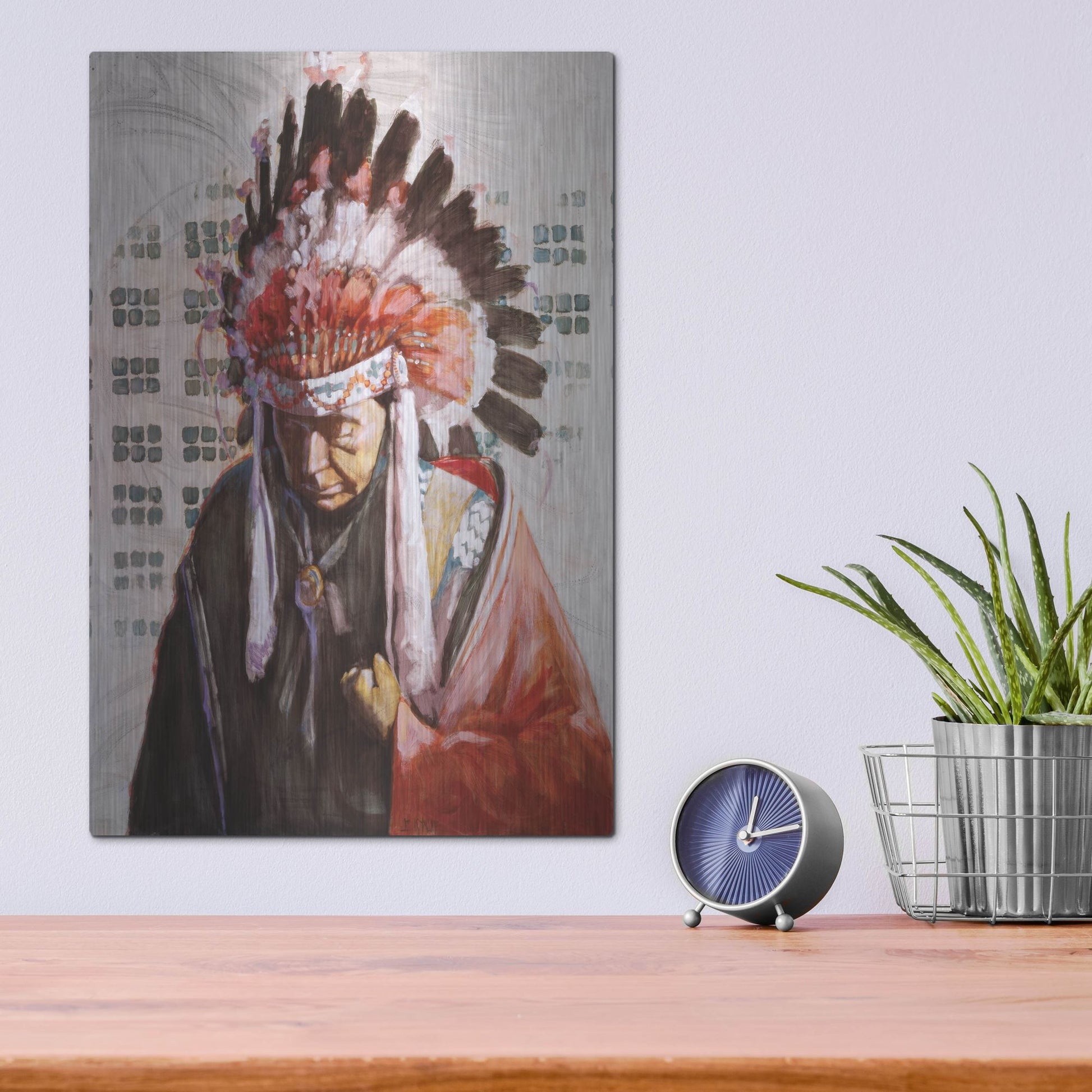 Luxe Metal Art 'Tone-Kei 3' by J. E. Knauf, Metal Wall Art,12x16