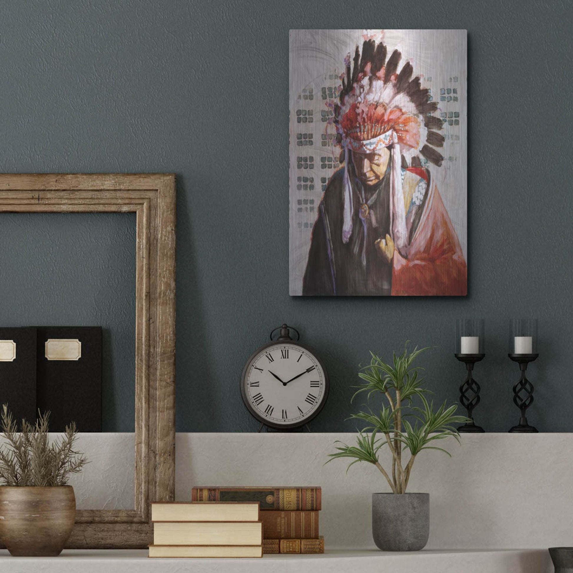 Luxe Metal Art 'Tone-Kei 3' by J. E. Knauf, Metal Wall Art,12x16