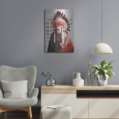 Luxe Metal Art 'Tone-Kei 3' by J. E. Knauf, Metal Wall Art,16x24