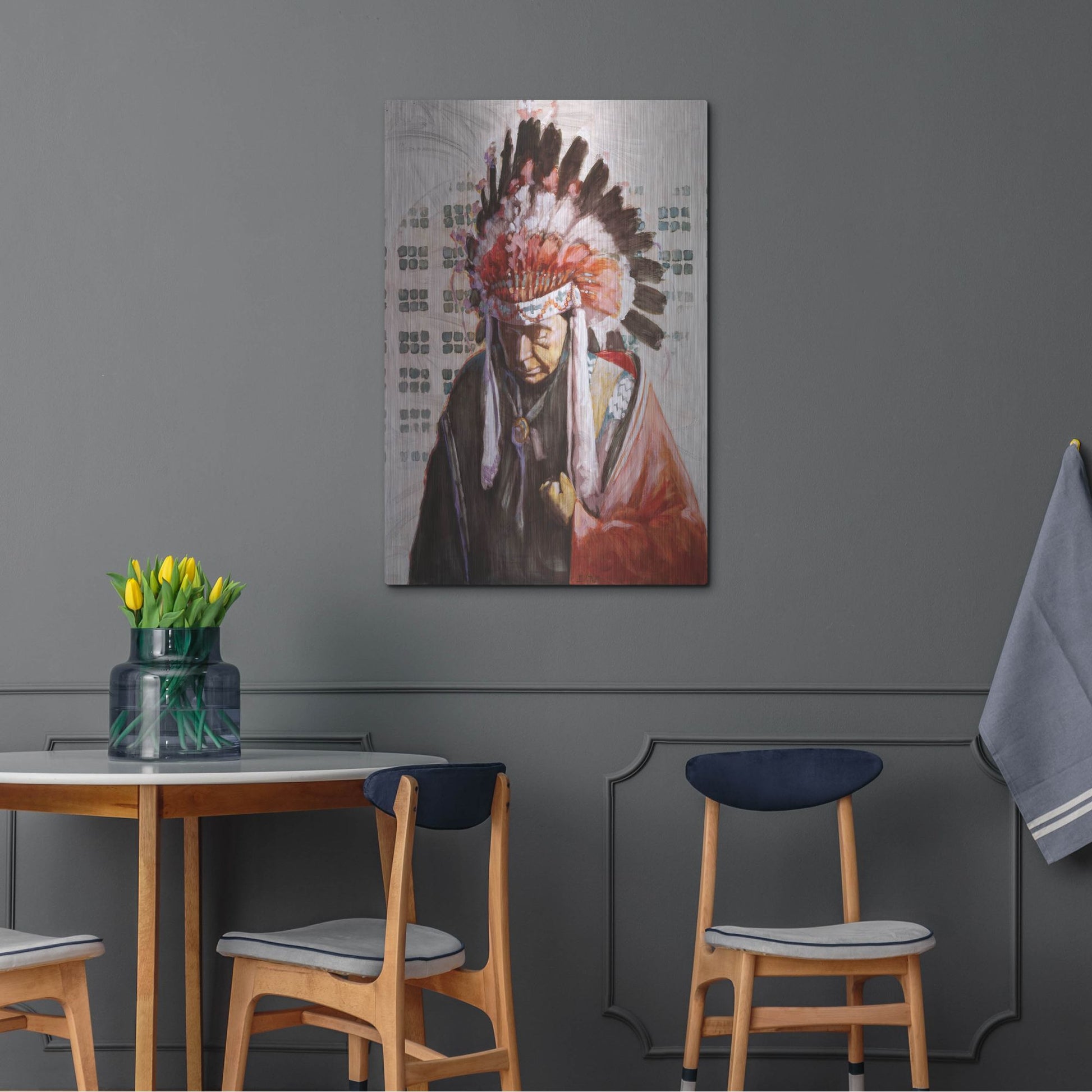 Luxe Metal Art 'Tone-Kei 3' by J. E. Knauf, Metal Wall Art,24x36
