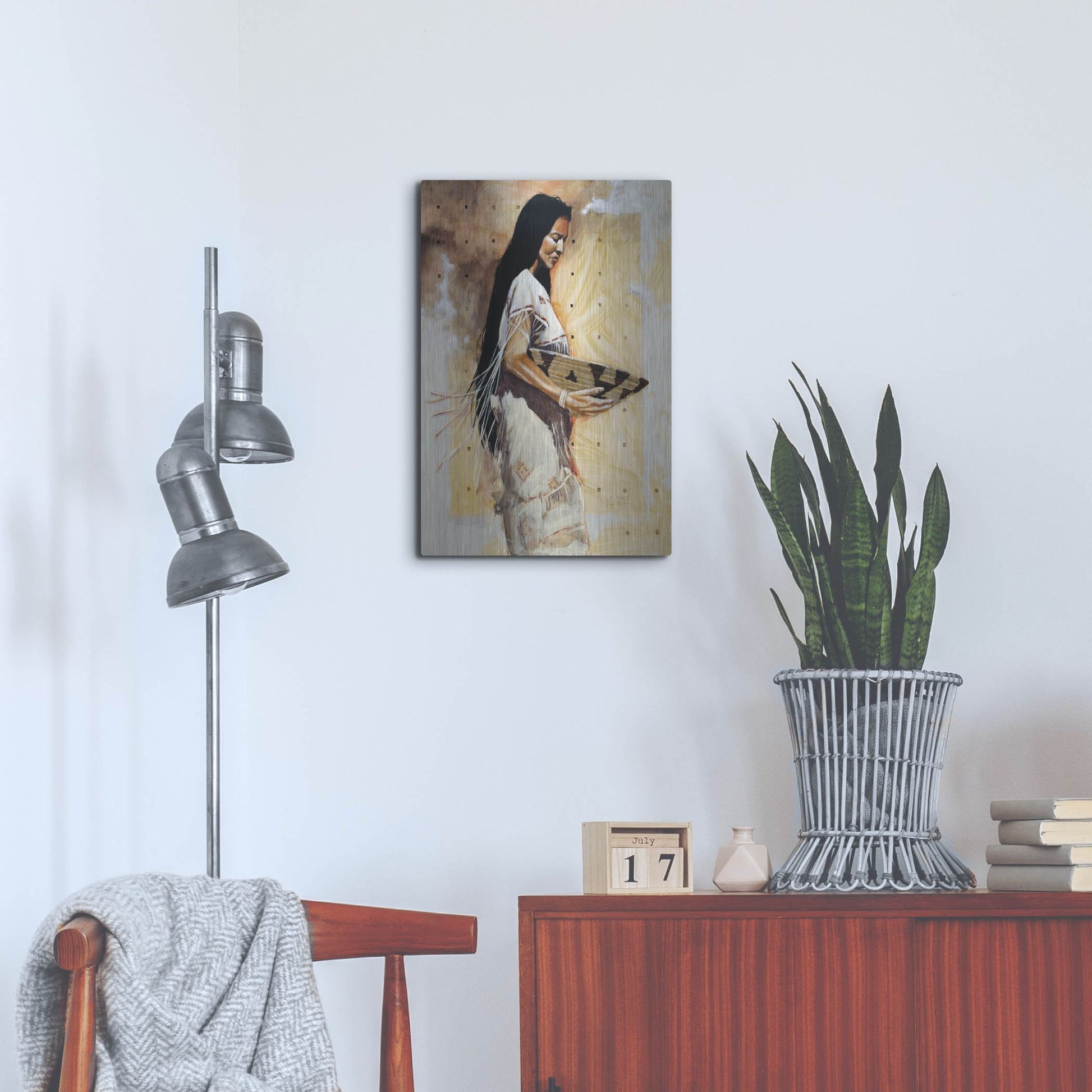 Luxe Metal Art 'Seeking Shade' by J. E. Knauf, Metal Wall Art,16x24